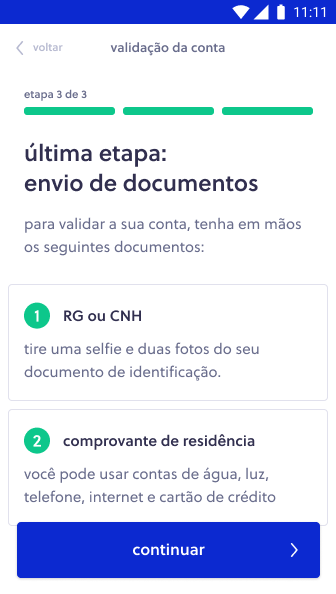 Link de pagamento Olist Shops - Etapa 3